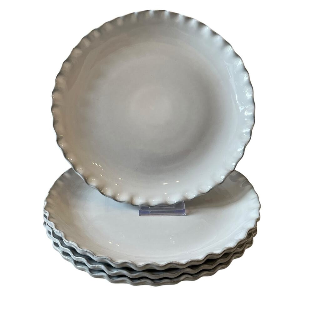 Nosse with Fortessa Stone Dinner Plates 11in Light Gray Set of 4 Portugal NEW